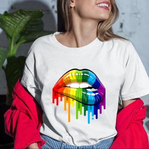 Harajuku Hipster Tee Shirt Femme Summer Short Sleeve Plus Size Cotton T-shirt Tops White Pink Cartoon T Shirt Women