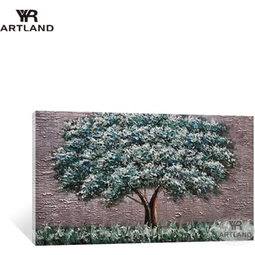 One piece Big tree picture tableaux peinture moderne Handmade acrylic oil painting on canvas wall art poster for living room