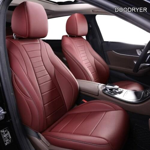 DOODRYER Custom Leather car seat cover For VW T-Cross C-TREK Volkswagen CC SANTANA JETTA BORA Automobiles Seat Covers