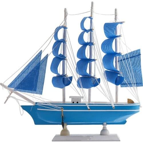 Home Creative Crafts Decorative Sailboat Decoration Girls Bedroom Living Room Desk Gift Boat Decoration