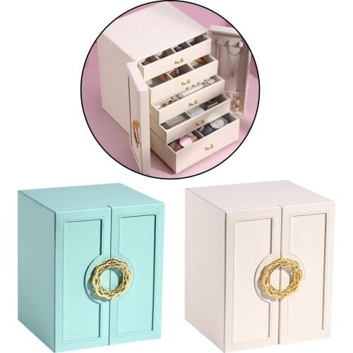 Multi-Layer Jewelry Box,Large Jewelry Organizer Vintage Gift for Women Girls 20x18.3x24.3cm