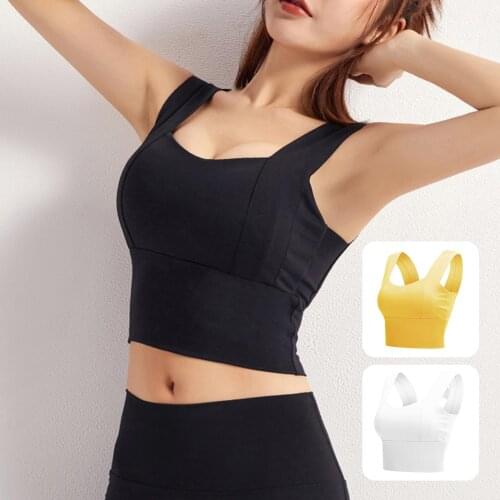 New Stylish Sexy Women Slim Push Up Wireless Sports Yoga Tank Top Bra Breathable Tight Underwear
