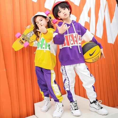 Teenager Girls Boys Clothes Autumn Hip Hop Dance Costumes Kids Hoodies Tops + Pant 2pcs Set Children Sport Suit For 4-18 Years
