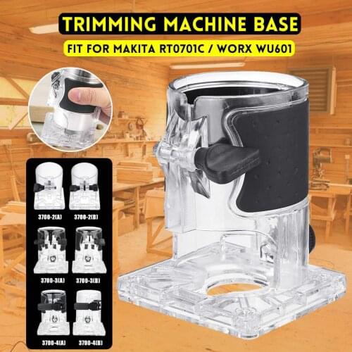 Plastic Trimmer Base Balance Board Woodworking Edge Cutter Electric Trimmer Machine Base for Makita Battery Worx WU601 RT0701C