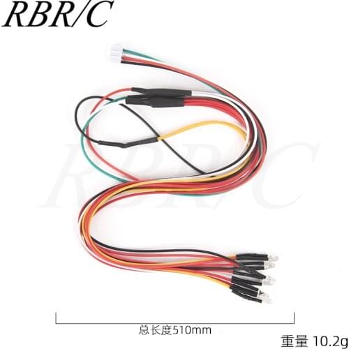 RBR/C WPL D12 Flat Running Drift Simulation Remote Control Car 3MM LED Side Rear Light Group Upgrade Modification Parts R581