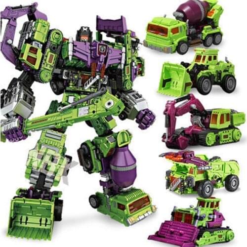 3 styles IN-STOCK 6in1 NBK 1-6 Hook Transformation Robot Ko Version Gt Scraper Of Devastator Action Figure ToysOutdoor Beach