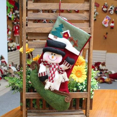 Christmas pendant Christmas socks gift bag festive decorative socks