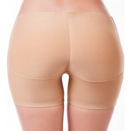 Seamless Big Ass Fake Hips Buttocks Lift Push Up Panties Mid-waist Raised Hips Boxer Sexy Underwear Women Bum Lifter Lingerie