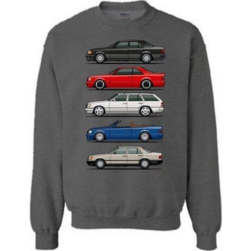 W124 E Class car Men Sweatshirts brand cars Stack Cars styling homme jersey youth male casual sportwear mens sport pullover tops