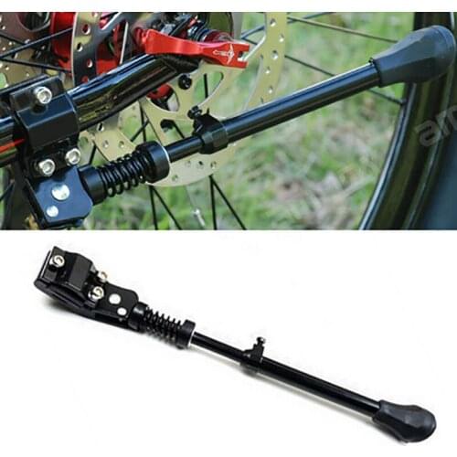 1 Pcs Aluminum Alloy Bicycle Kickstand Adjustable Mountain Bike Side Rear Foot Support Bracket Cycling Replacement Accessories