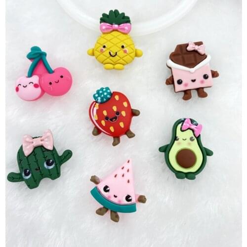 10pcs/lot New mini Mixed lovely fruit resin flatback cabochons For Hair Bow Centers DIY Scrapbooking Decoration C14
