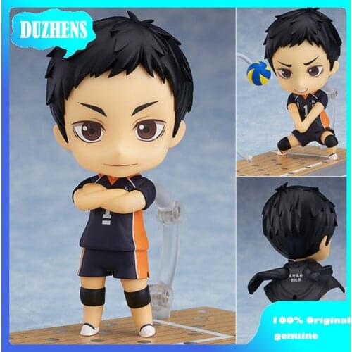100% Original genuine Haikyuu!! Daichi Sawamura Q version figma Action Figure Anime Figure Model Toy Figure Collection Doll Gift