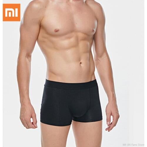 4pcs Xiaomi Mijia Boxer Shorts Underpants Man Mens Panties Men Boxer Underwear Cotton Combed 3D U Convex Male Seamless Panties