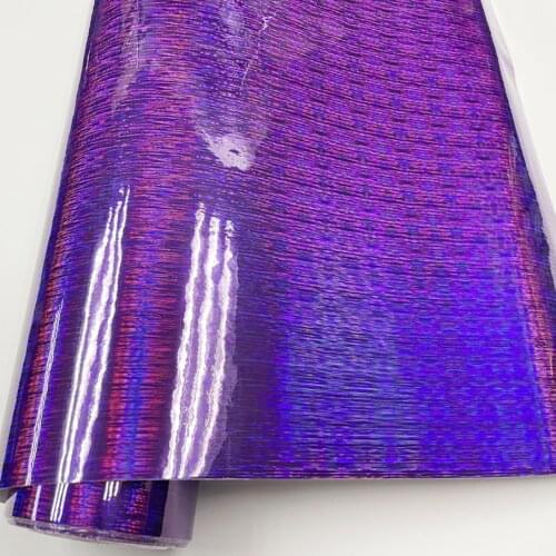 50cm*600cm Premium Glossy purple Chrome Brushed Vinyl Film Car Wrap Foil Roll with Air Release Bubbles DIY Stickers Decals