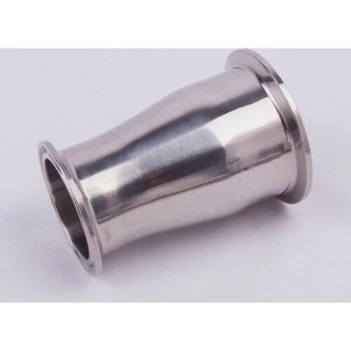 76mm to 45mm 1.75" Pipe OD 3" to 2" Tri Clamp Reducer SUS 316L Stainless Sanitary Pipe Fitting Homebrew