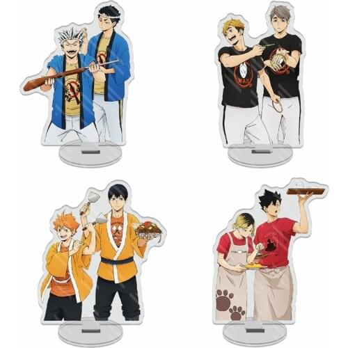Anime Haikyuu!! Volleyball Teen Acrylic Stand Figure Model Plate Holder Desk Decor Ornaments