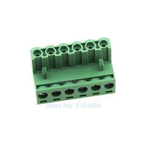 Free shipping 100PCS 2EDGK-5.08-6P KF2EDG female plug/Pitch 5.08mm connector plug-in pcb terminal 6PIN