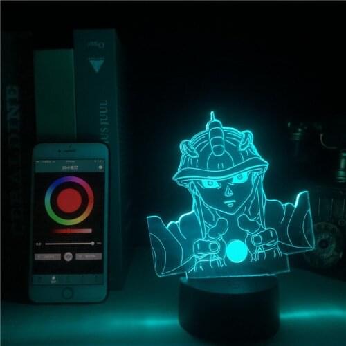 Bluetooth Nightlight 3D Desk Lamp HUNTER Meruem LED Anime Light USB Powered Color Changing Gift for Teenager Kids Friends