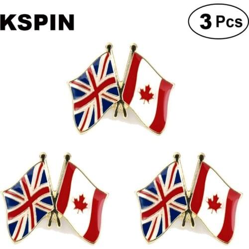 UK Jack Canada Frendship Lapel Pin Brooches Pins Flag badge Brooch Badges