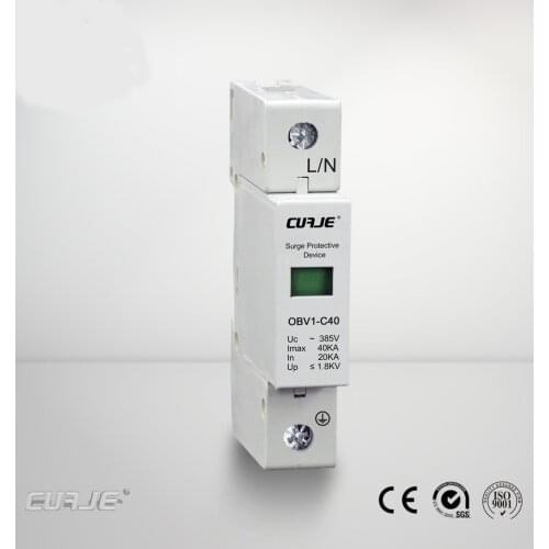 C40-1P 2P 3P 4P 20KA~40KA ~275V 385V 420V AC SPD House Surge Protector Protective Arrester Device Lightning protection