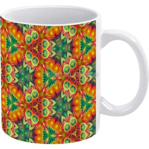 Colorful Digital Repeat Pattern Coffee Mugs Ceramic Mug Tea Cup Custom Cup Personalized Maman Gift Air Optix Colors All Colors B