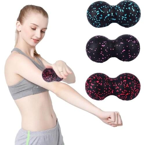 EVA Peanut Dual Ball Design Myofascia Ball Yoga Fitness Roller Muscle Fascia Relax Body Foot Massager Relieve Pain Massage Ball
