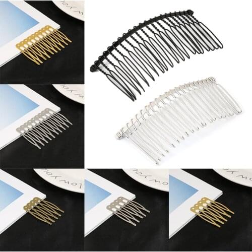 5/8/20 Teeth Metal Hair Comb Hair Clips Claw Hairpins DIY Jewelry Findings & Components Wedding Hair Jewelry