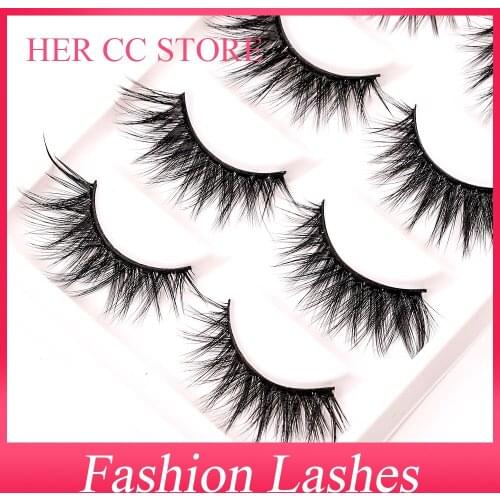 INDIVIDUAL PACKING 5PAIRS 0.07mm 3D SOFT DRAMATIC NATURAL THICK FASHION FALSE EYELASHES HIGH QUALITY MAKUP(D62)