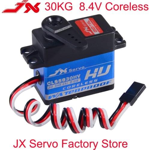 JX CLS5830HV 30KG Full waterproof 8.4V coreless 0.09 sec servo for 1/10 RedCat HPI Baja 5B SS 1/8 RC car Crawler buggy