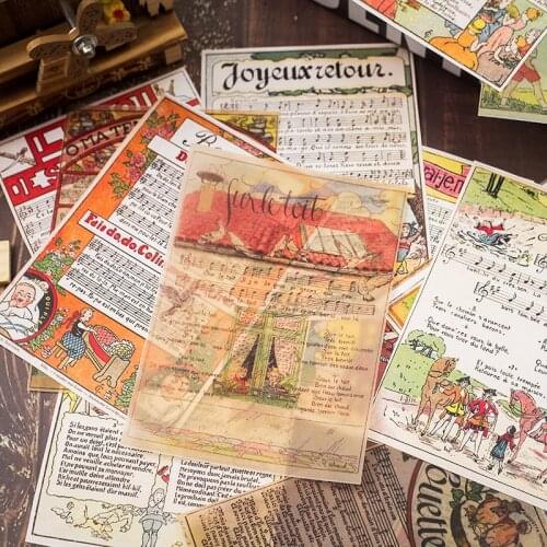 KLJUYP 16pcs Downton Gardens Background Paper Card for Scrapbooking Happy Planner/ DIY Crafts/ Card Making Decoration