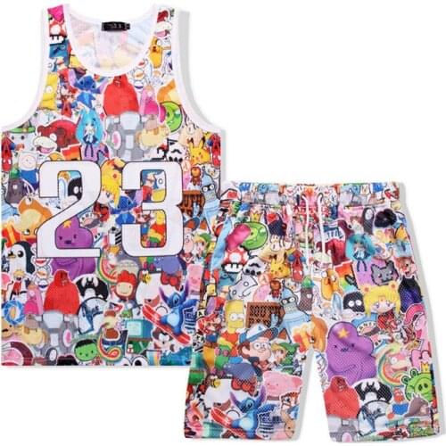 Hip Hop Style Mens Tank Sets Luxury 3D Print Hoodie Vest Shirts Shorts Sets Summer Style Custom Unisex Tracksuit Plus Size 3XL