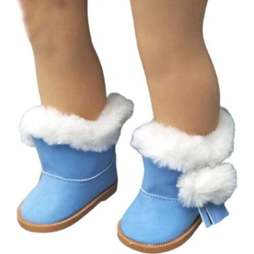 Hot Sell 18 Inch Girl Doll Doll Boots for 43CM Born Baby Doll Shoes Winter Boots
