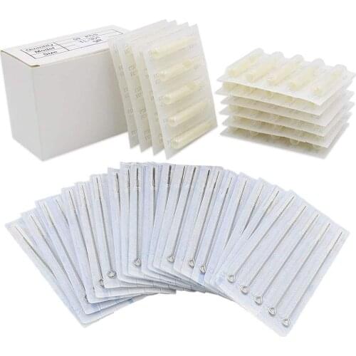 Tattoo Needles Tips Kit,50Pcs 3RL/5RL/7RL/9RL/11RL/13RL Tattoo Needles With 50Pcs 3/5/7/9/11/13RT Size Disposable Tattoo Tips