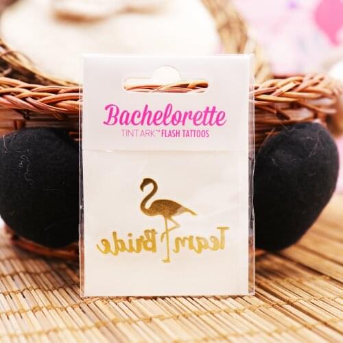 Team bridal tattoo sticker Bridal party decoration wedding body art Bachelorette party Mermaid flamingo unicorn tattoo sticker