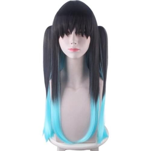 Anime Demon Slayer: Kimetsu no Yaiba Cosplay Long Women Tokitou Muichirou Anime Role Playing Wigs Cosplay Wigs Nezuko Tanjirou