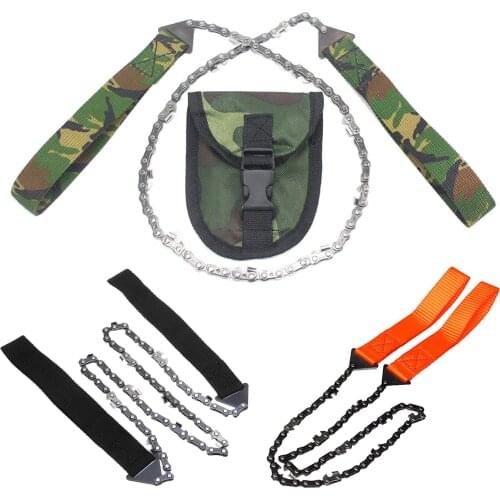 Outdoor Hunting Camping Logging Hand Zipper Wire Saw Portable Survival Chain Saw Chainsaws Emergency Camping Pocket Hand Tool