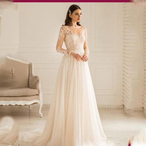 Sposacott Long Sleeve Wedding Dresses