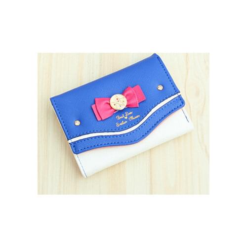 Maras Dream 2019 Sailor Moon Wallet Women Lady Short Wallets Female Candy Color Bow PU Leather for Card Purse Clutch Bag New