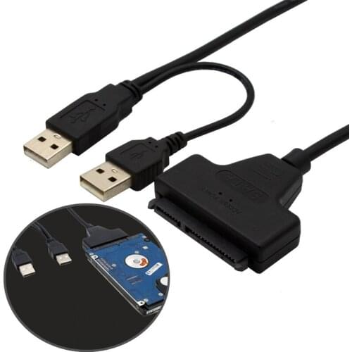 ZUIDID Universal USB 2.0 Hard Drive Easy Drive Cable SSD 2.5-inch Adapter Cable for Win10 Win8 Win7 Mac
