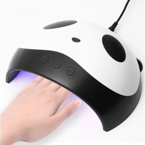 36W Cute Panda Fast LED UV Nail Dryer Resin UV Lamp 395NW UV GEL Curing Lights for Any UV Gel Polish Jewelry Tools