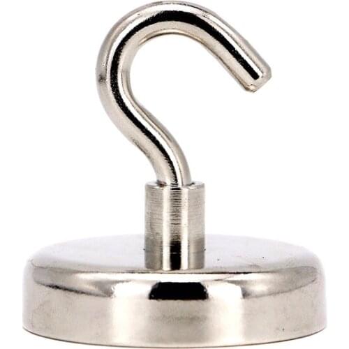 4pcs Magnetic Hooks Powerful Heavy Duty Neodymium Magnet Refrigerator Surfaces Not Scratch HR