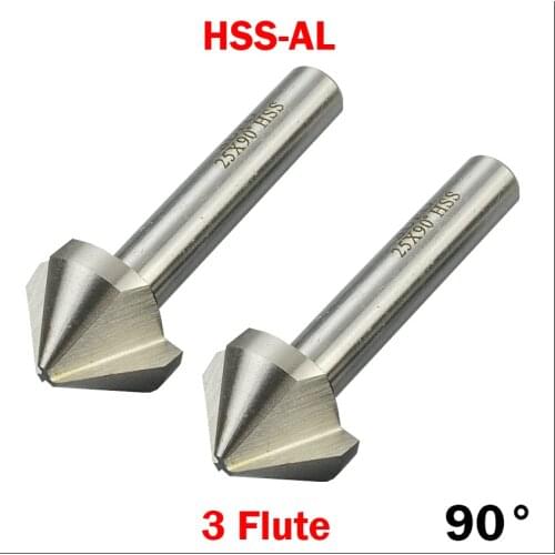 6.5mm 8.5mm 10mm 3 Flute 90 Degree HSS-AL Piloted Countersink Drill Bit CNC Chamfer Tool Counterbore End Mill Milling Cutter