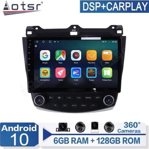 Android Radio Car Multimedia Video Player For Honda Accord 2003-2007 navegación GPS IPS pantalla PX6 No 2 Din AutoRadio