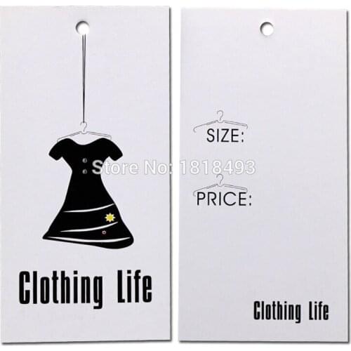 Free shipping customize clothing hang tag/garment printed paper labels/dress tag printing/gift packing labels/decorated card