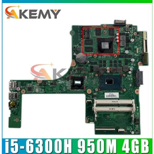 DAX1PDMB8E0 For HP Laptop Motherboard 15-ak001la 15-AK DAX1PDMB8E0 832847-601 832847-501 950M 4GB i5-6300H 100% working