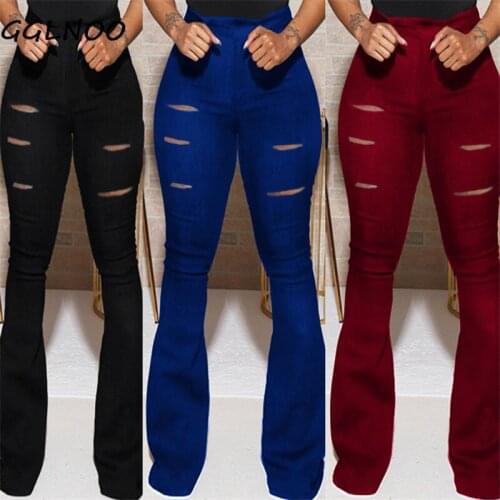 Женские джинсы клеш GGLNOO China At AliExpress