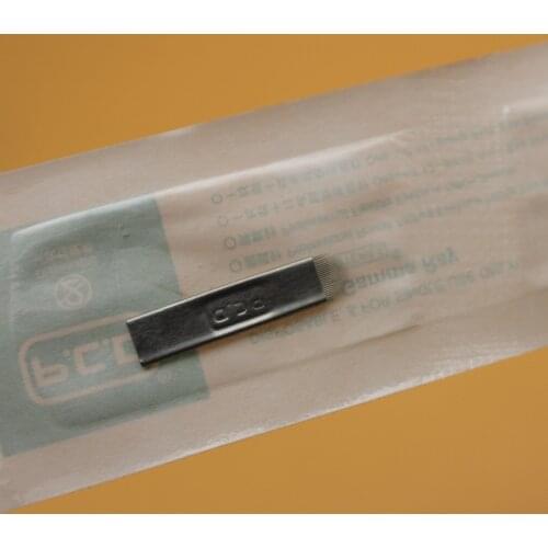 100 Pcs Eyebrow Tattoo Needle U shape 19 pin Permanent Makeup Eyebrow Microblading Blades For 3D Manual Tattoo Embroidery