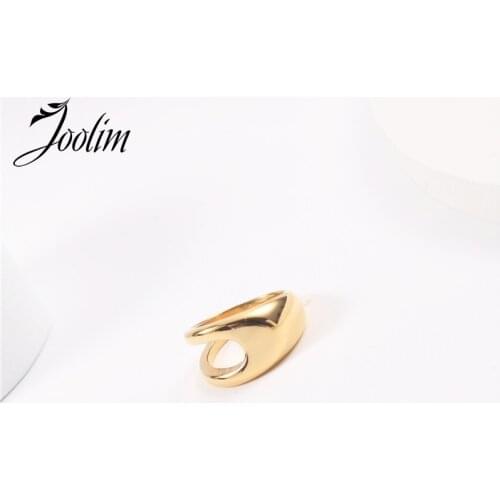 Joolim High End Stainless Steel Rings for Women Hollowout Rings