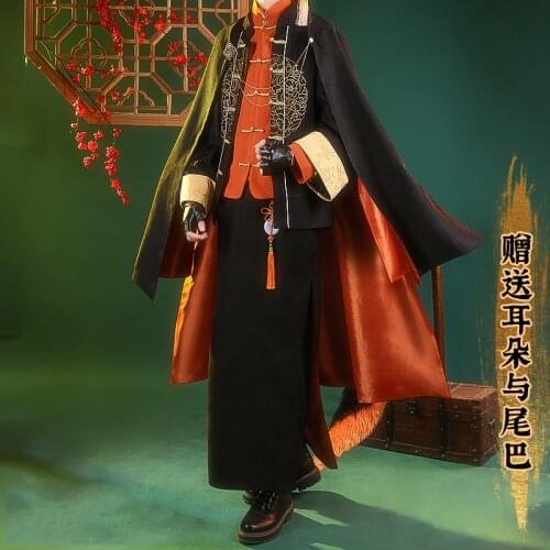 Anime Arknights Aak Hundred-faced Herbalist RHODES ISLAND Game Suit Uniform Cosplay Costume Halloween Party Outfit For Men NEW 2