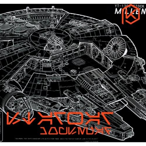 Mechanical keyboard Millennium Falcon Mousepad 900 400 4 mm non Stitched Edges Soft/Rubber High quality YT-1300